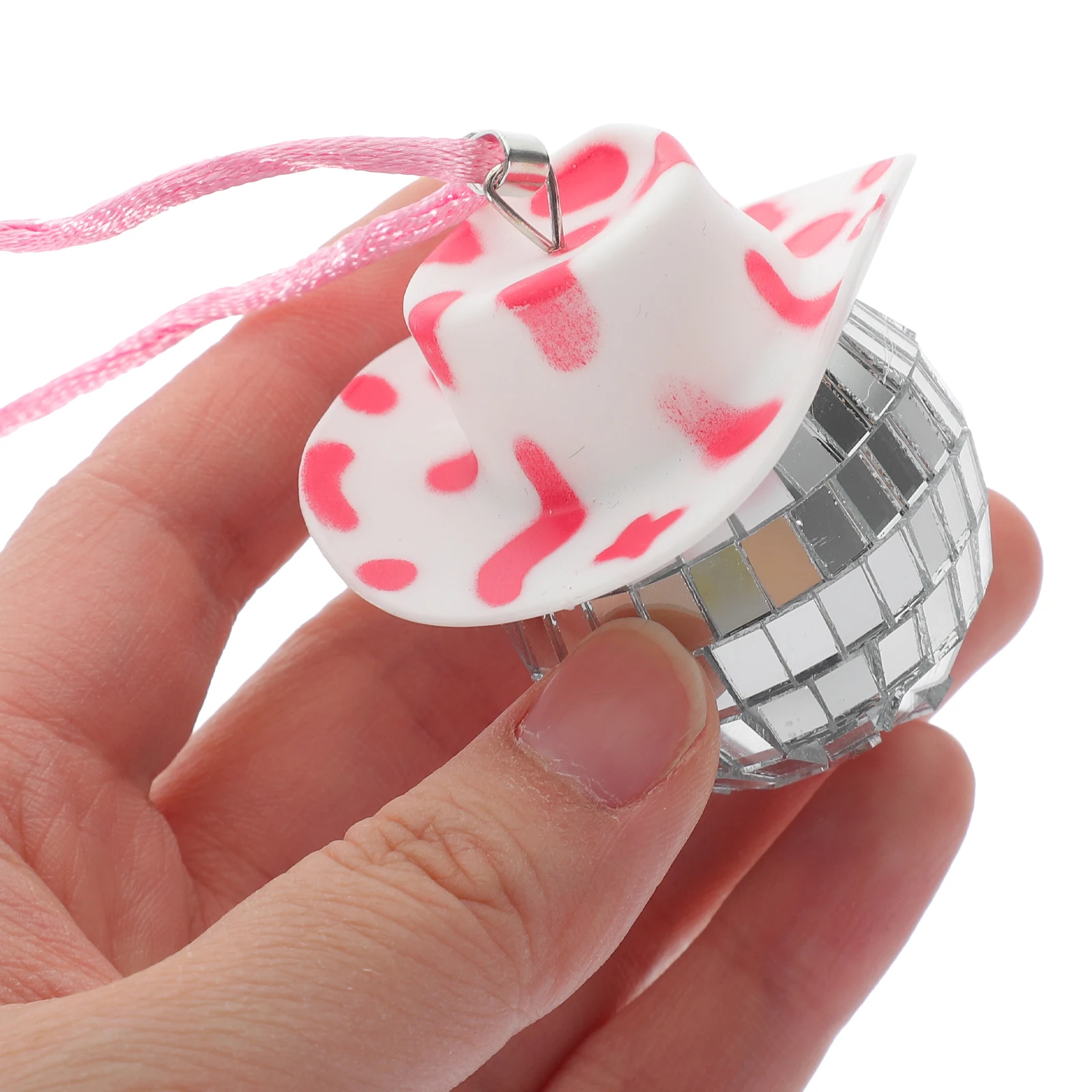 

Cowboy Hat Charm Car Rearview Mirror Ornaments Hanging Decor for Decoration Interior Pendant Accessories Gadgets