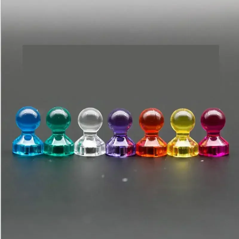 مغناطيس الثلاجة النيوديميوم القوي مغناطيس صغير دبوس الدفع الإبهام السبورة الثلاجة ملصق مكتب المغناطيسي مخروط دفع دبابيس