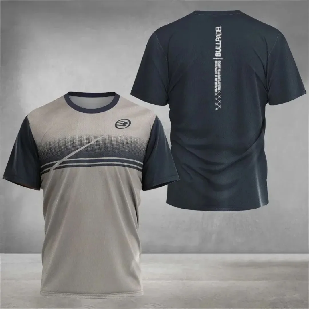 

2025 Boutique Tennis Sports Short Sleeve Summer New Men'S Fitness Sports Breathable T-Shirt Men Padre New Quick Dry Clothing
