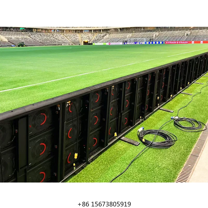 

Full Color Football Stadium Led Screens Outdoor Signage Banner LED Display Perimeter Advertising Screen Soccer Field