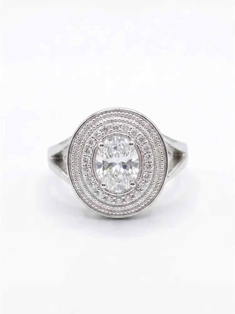 925 Sterling Silber Einfacher Breiter Polierter Herz-Zirkon-Ring für Damen, Verlobung, Hochzeit, Alltag, Party, Hochwertiger Edel-Schmuck – Detail 9