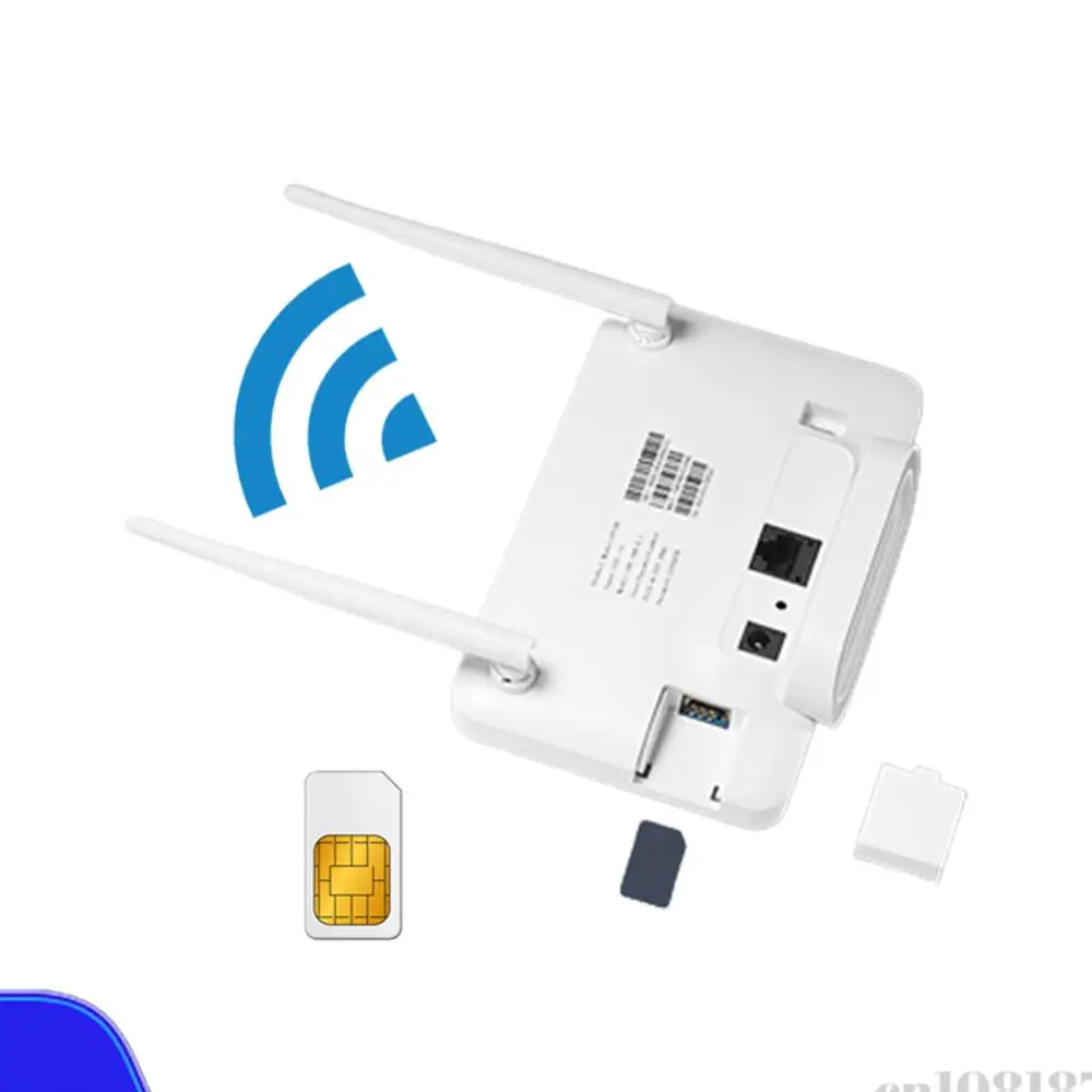 

4G LTE CPE Router Modem 300Mbps WiFi Router External Antenna with Sim Card Slot EU Plug for Home Travel Work