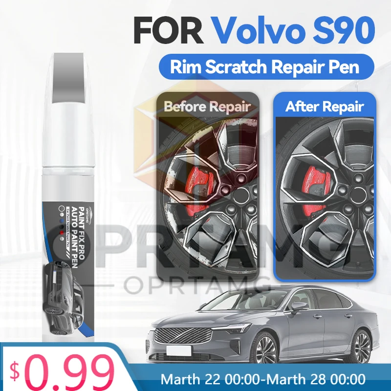 

Карандаш-краска для колесных дисков Volvo S90, средство для ремонта лакокрасочного покрытия, удаления царапин, аксессуары для авто, белый 707, серый, коричневый
