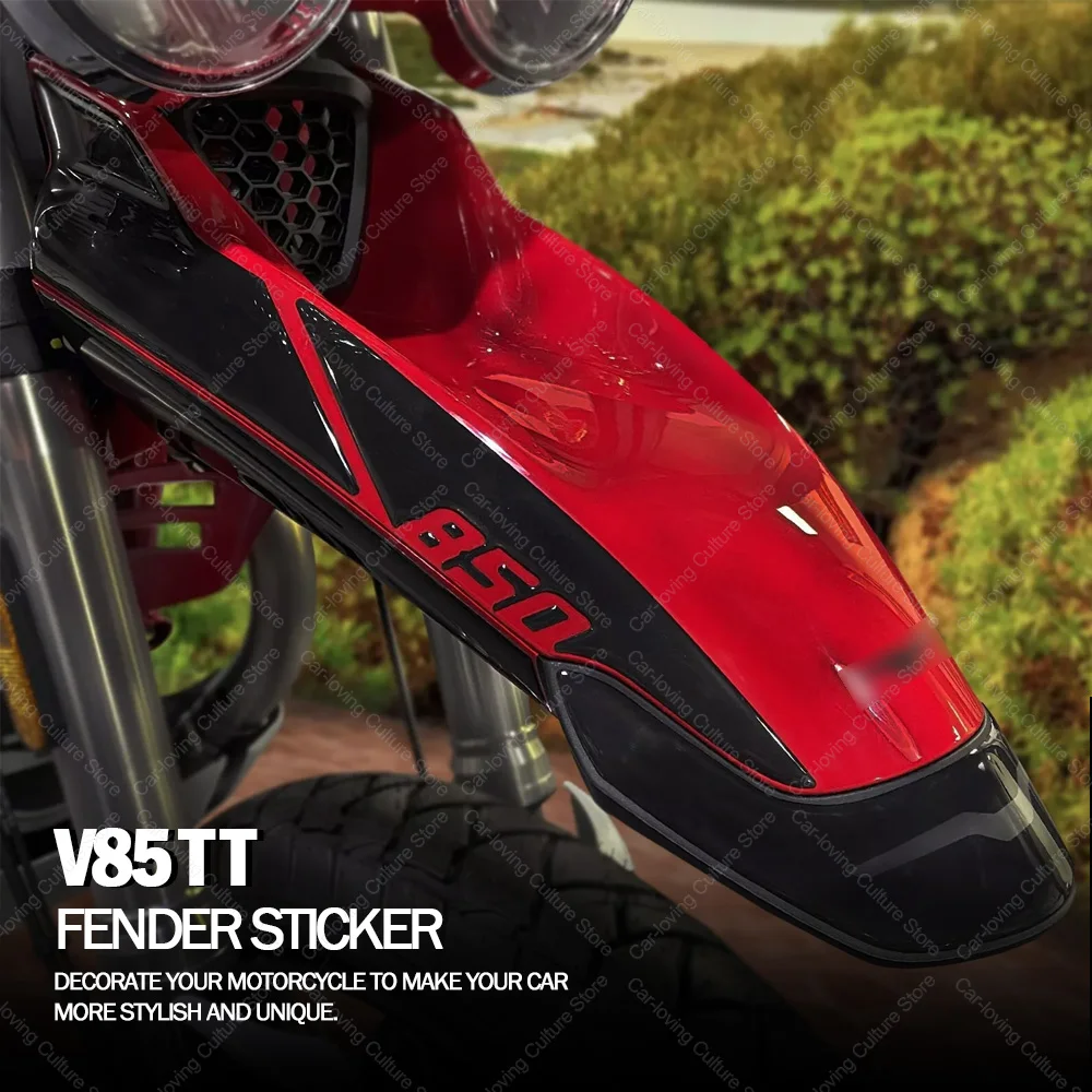 

For V85TT V85 TT Motorcycle Accessories Fender Protection 3D Gel Epoxy Resin Stickers Anti-Slip Waterproof Sticker