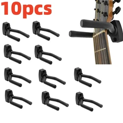 Wall hanger for guitar from 1 to 10 pieces, black hook for all sizes, bass, mandolin, Banjo, ukulele, guitar accessory