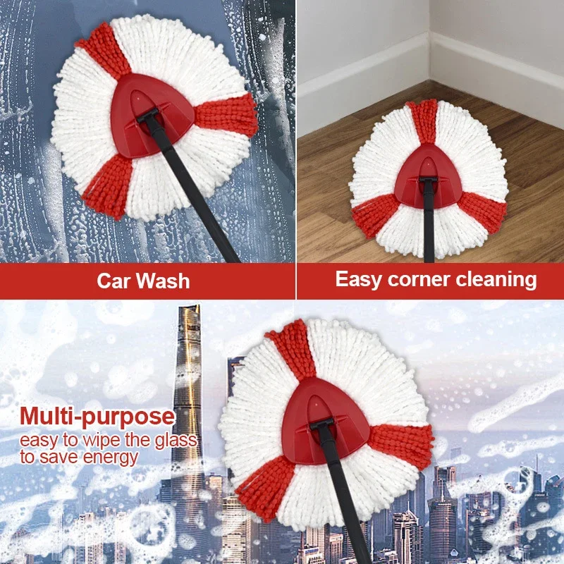 Mop Replacement Head Compatible Vileda O-Cedar Microfiber Mop Head Refills Mop Triangle Mop Replacement Heads accessory