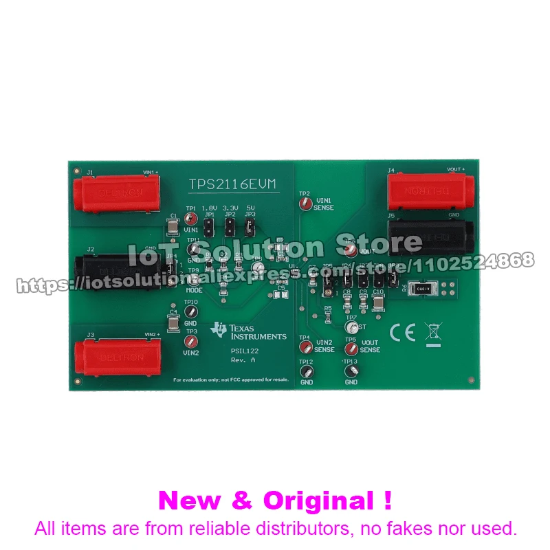 TPS2116EVM TPS2116 low iq power mux with manual and automatic switchover evaluation module