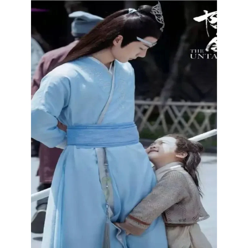 25COSMDZS Kostum Kuno Hanfu Wei Wuxian Lan Wangji Jiang Yanli Kehangatan COS Wenqing Kostum Pertunjukan Kostum Seni Bela Diri