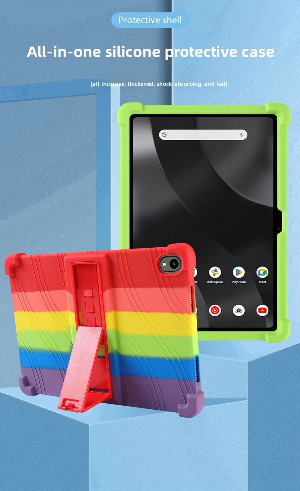 Stoßfeste TPU-Hülle für onn 11 Tablet Pro 2024 100146660, Vollständiger Schutz mit Ständer, Mehrere Farben – Detail 2