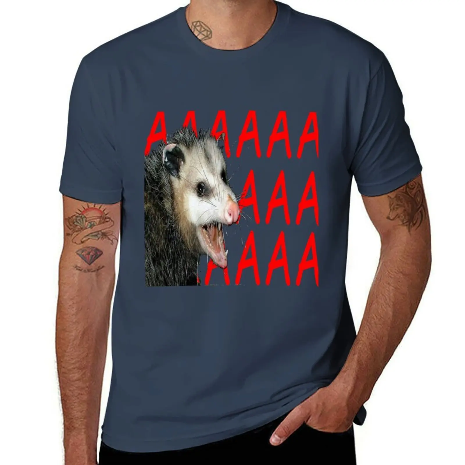 

AAAAA POSSUM T-Shirt cotton t shirts man 100% men t shirt cotton 100% T-Shirt