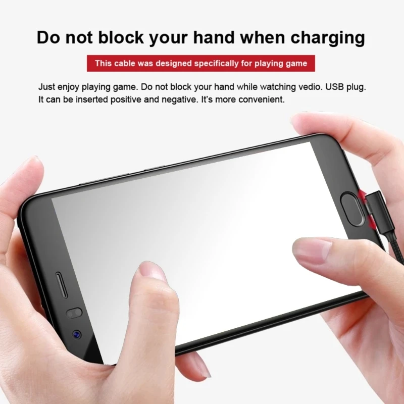 両面リバーシブルプラグ Type-C USB データケーブル 携帯電話の高速充電用 90 度エルボライン 1.5M 1.8M 448F