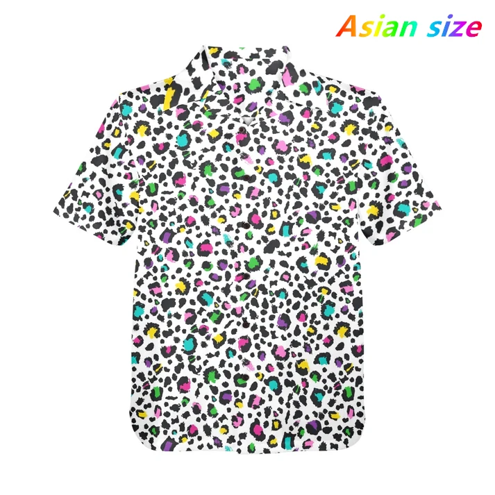 

Fashion Men's Clothing Cool Fruits Y2k Tops Summer New Men's Clothing Casual Short-Sleeved Anime Loose Blouse Hawaiian Shirts