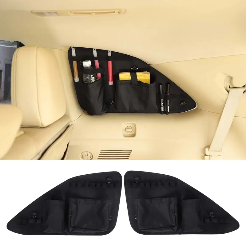 Rear Side Window Hanging Bag Car Organizers Stowing Tidying Oxford Cloth Storage Bag For Toyota Highlander Kluger XU50 2016