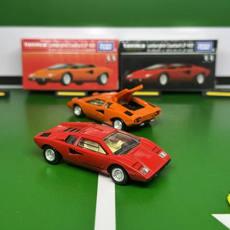 Takara tomy tomica novo premium tp33 lamborghini countach lp 400 liga brinquedos veículo a motor diecast metal modelo presente para crianças