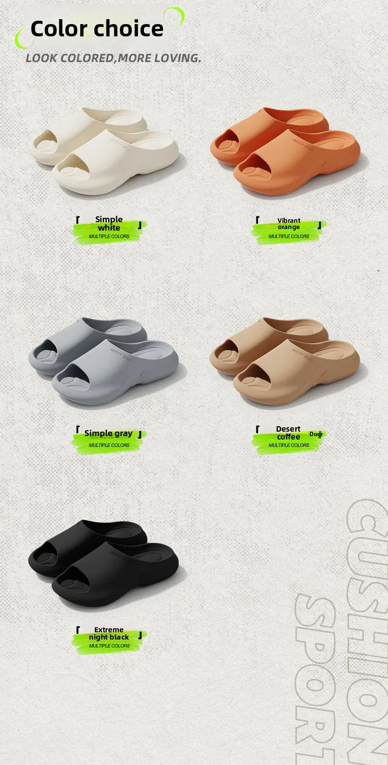 Neue Hausschuhe für Herren, Sommer-Outdoor- und Indoor-Badeschuhe, Rutschfeste Paar-Hausschuhe mit Dicker Sohle für Damen und Herren – Detail 11