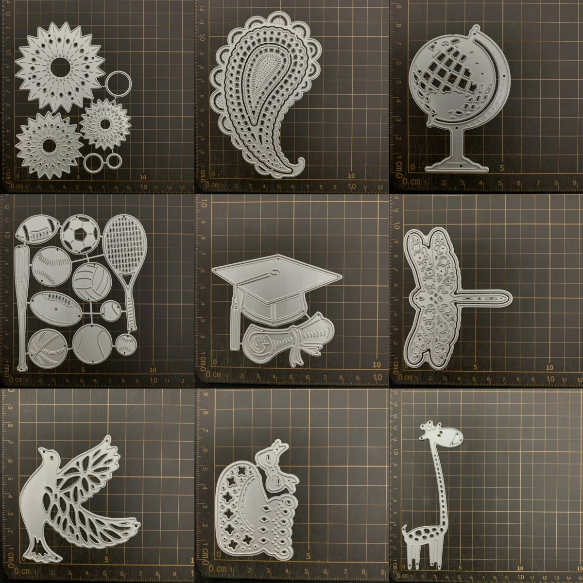 9 kinds Ball sports Dragonfly Metal Cutting Dies Stencils For DIY Scrapbooking Decorative Embossing Handcraft Die CutsTemplate