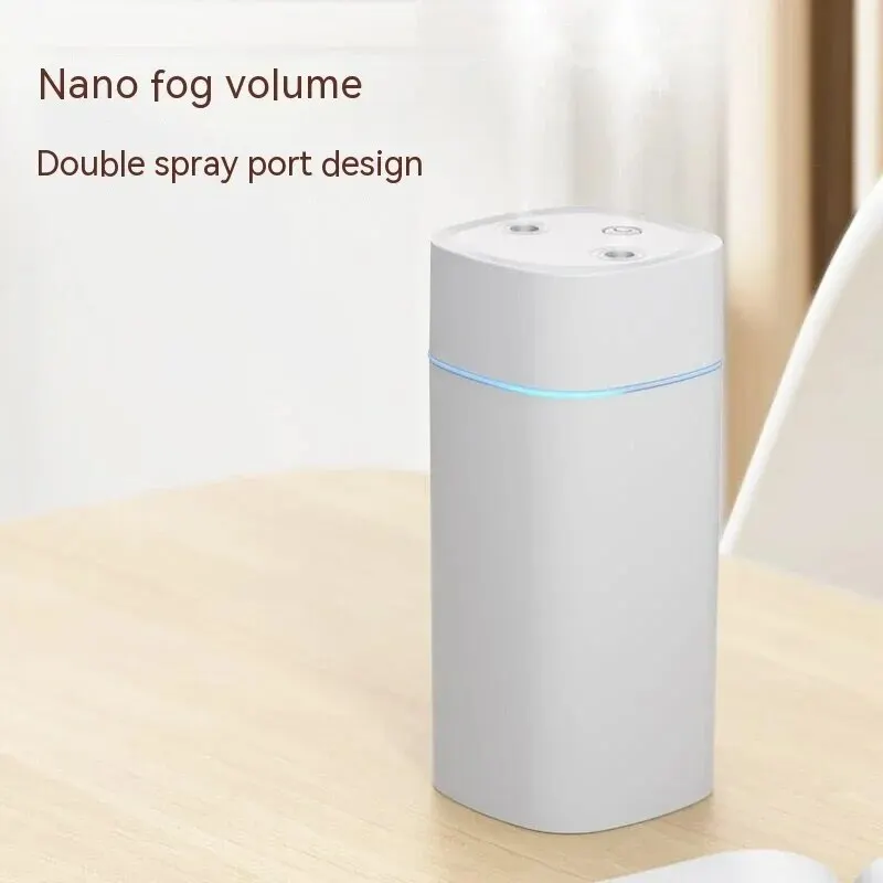 USB Air Humidifier with Double Spray Port, Essential Oil, Aromatherapy, Cool Mist Maker, Fogger,Purify for Home and Office,600ml