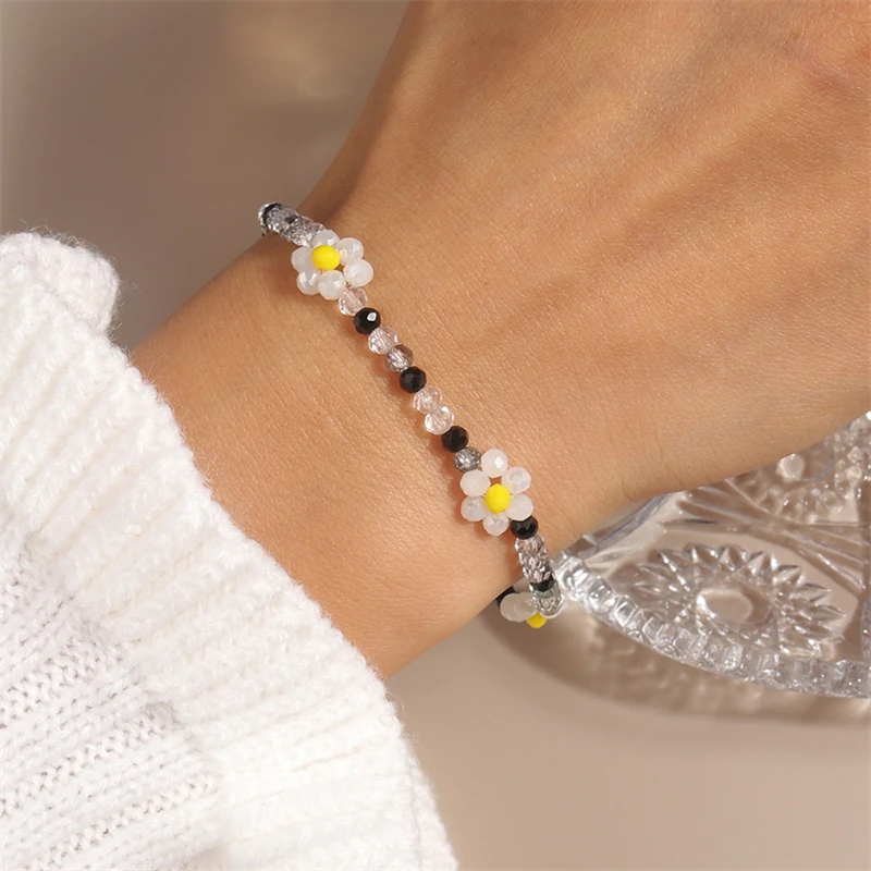 Böhmische handgemachte Evil Eye Perlen Handgelenk Armbänder & Armreifen für Frauen Mädchen Party Urlaub Schmuck Geschenke – Detail 16