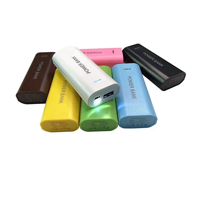 5V 5600mAh 2X 18650 USB Battery Organizer Storage Boxes Electronic Cell Phone Charger Box Non -battery Diy Mobile Power Supply