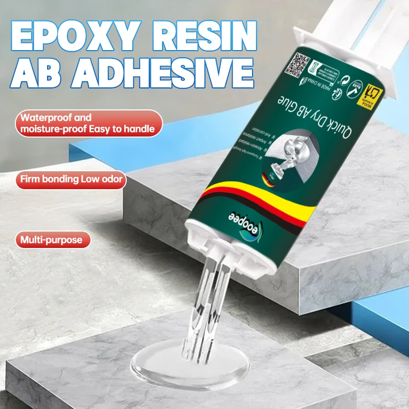 50ml Transparent AB Adhesive Fast Curing Tile Bathtub Crack Repair Wood Metal Plastic Home Repair Waterproof Sealant