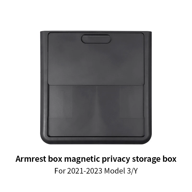 Privacy-opbergdoos en middenconsolebak voor Tesla Model 3/Y – Armsteunorganizer, opbergruimte voor het instrumentenpaneel