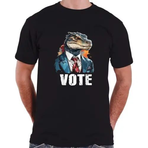  Funny Reptilian For President Election Voting Tee T-Shirt Size S-3XL