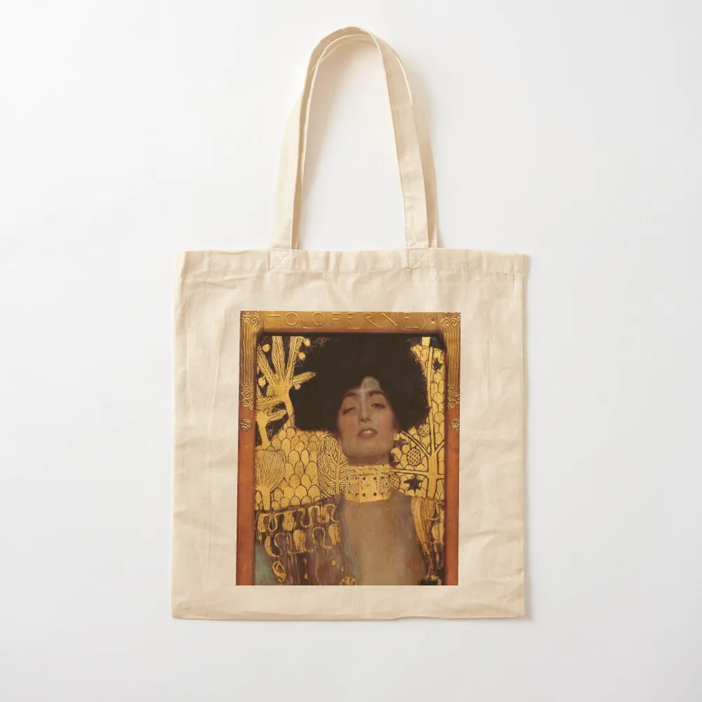 

Gustav Klimt: Judith and the Head of Holofernes, 1901 Tote Bag Beach bag reusable shopping bag Canvas Tote