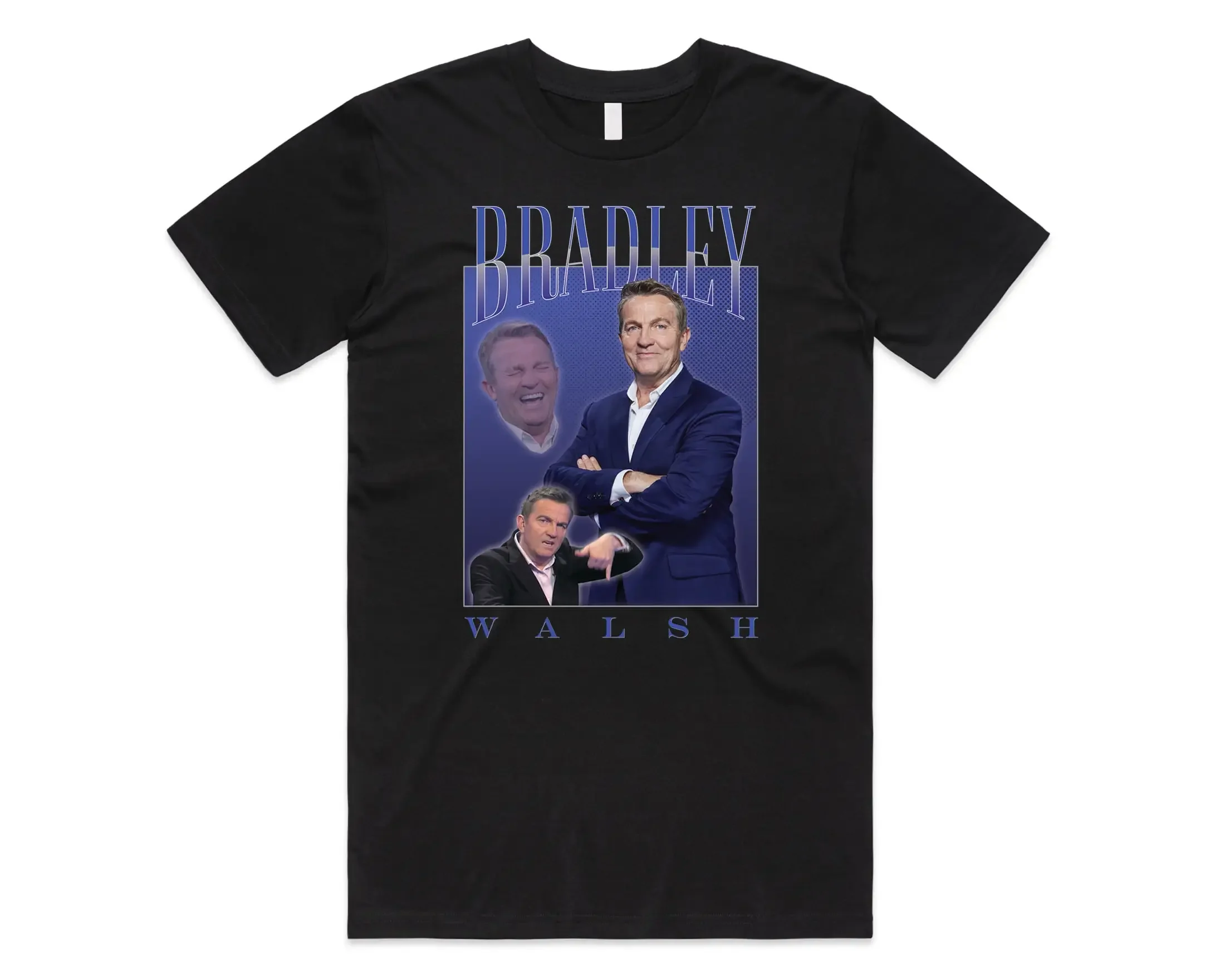 Bradley Walsh Homage T-shirt Tee Top Funny TV Presenter UK