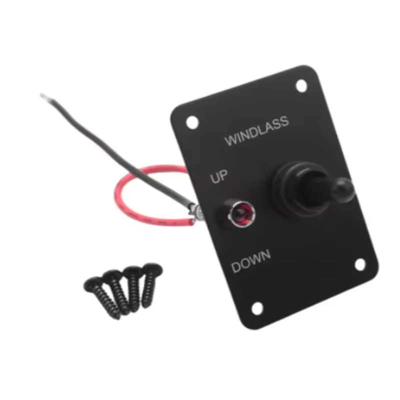 ISURE MARINE Anchor Control Panel With LED Indicator Light Up And Down Toggle Switch Universal For Boat And Yacht