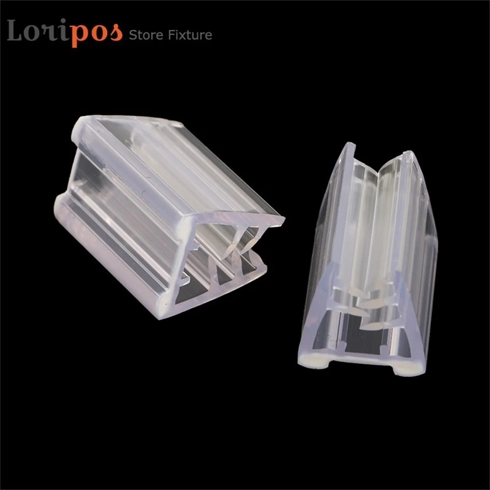 Plastic Pvc Hard Soft Co Extruded Price Tag Profile Shelf Channel Promotion Advertising Card Board Sign Label Holder Super Grip
