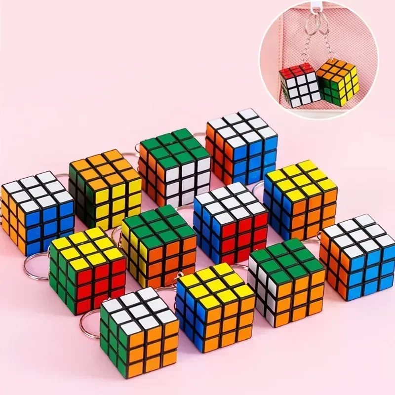 1Pcs 3cm Mini Magic Cube Children Educational Toys Kindergarten Prize Kids Birthday Party Favors Goodie Bag Pinata Fillers