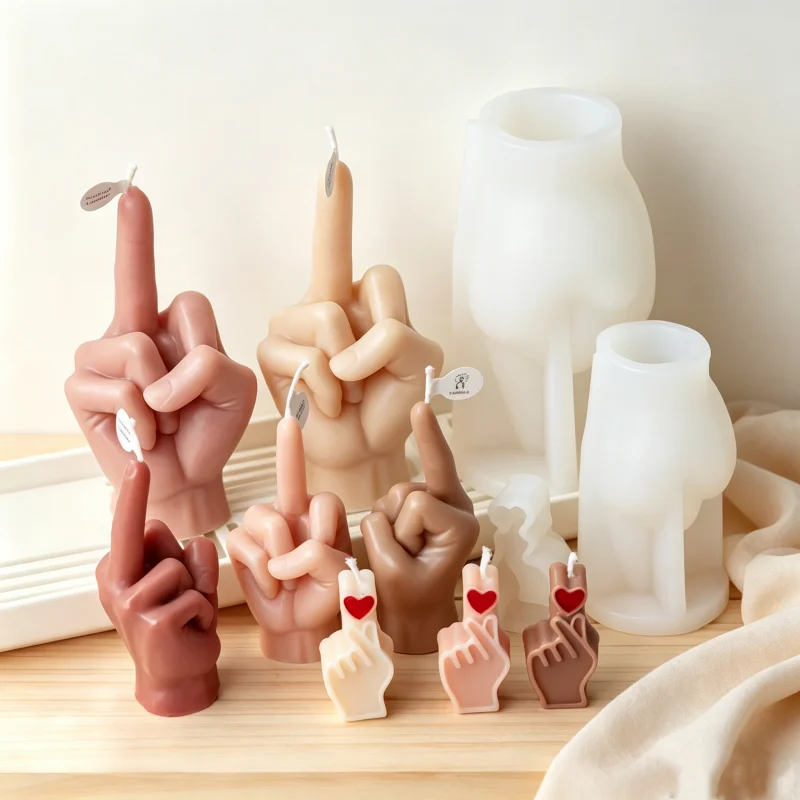 Soap Making Lye - قالب سيليكون ثلاثي الأبعاد بتصميم إيماءات