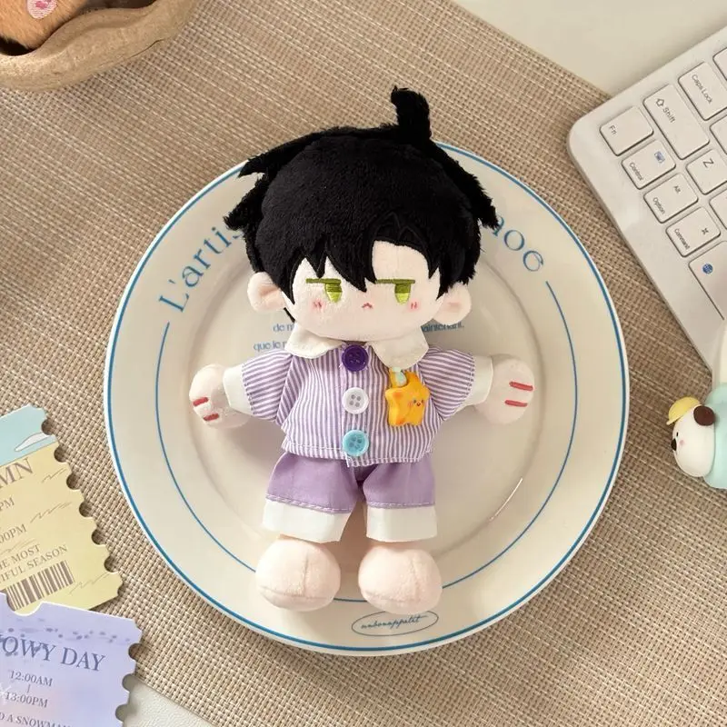 15cm Love and Deepspace Rafayel Xavier Zayne Cartoon Cotton Doll Clothes Shirt Shorts Accessories Children's Christmas Gift Toys