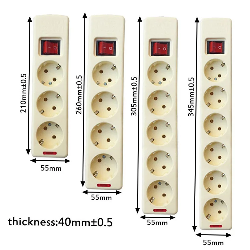 4.8 مللي متر الاتحاد الأوروبي المقبس الأوروبي القياسية محطة الأسلاك مجلس قطاع الطاقة المقبس متعددة الوظائف مفتاح تحكم رئيسي 3/4/5/6 حفرة