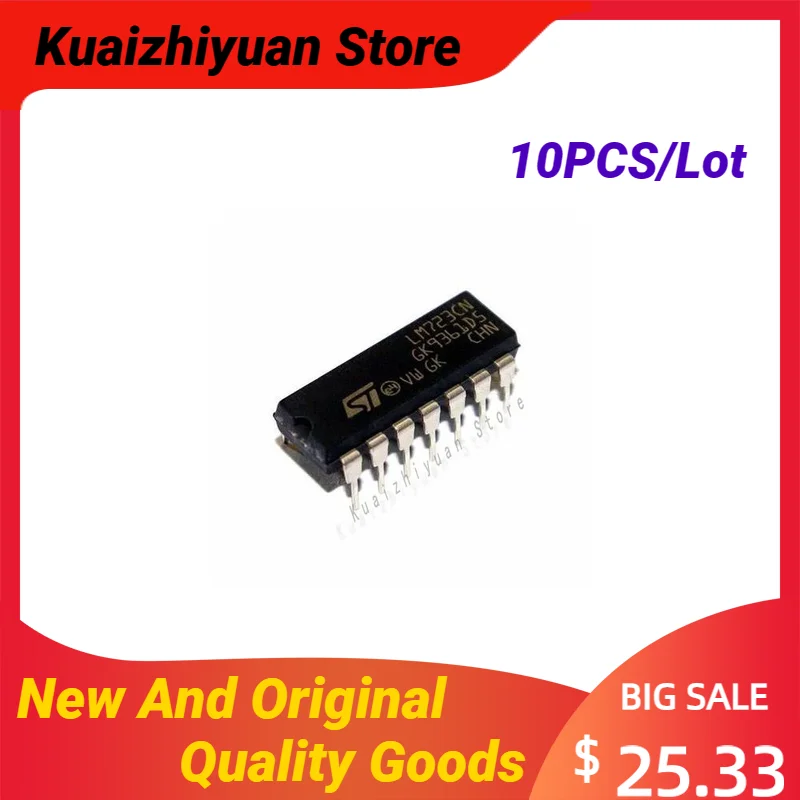 10PCS/Lot New And Original LM723CN DIP14 Adjustable Positive Voltage Stabilizer PMIC Voltage Regulator Linear Quality Goods