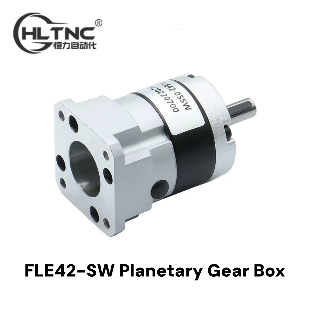 HLTNC FLE42-SW High Precision Planetary Gear Box Reducer Fit Nema17 42 5mm Stepper Motor ratio 4:1 5:1 10:1 20:1 50:1 For CNC