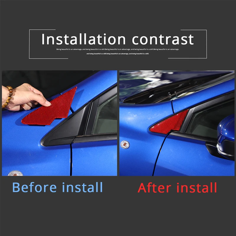 For Subaru WRX/Levorg 2022-2026 Car A-pillar Triangular Panel Frame Cover Trim Sticker  Soft Carbon Fiber Exterior Accessories