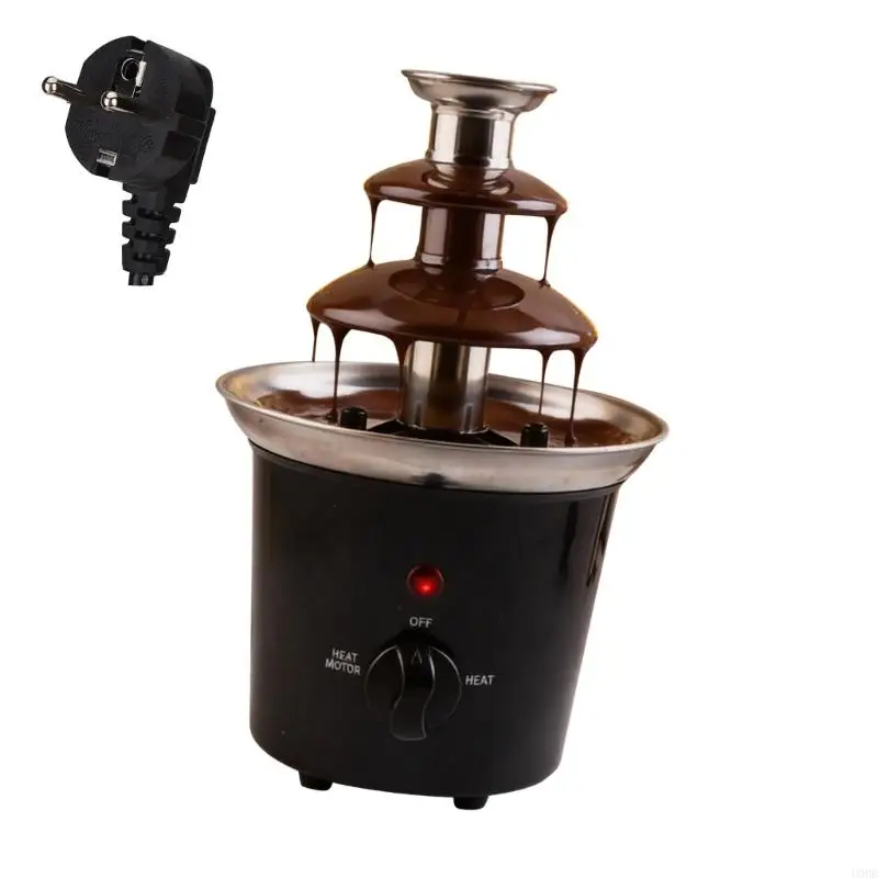   Multifunctional Chocolate Fountain Machine for Chocolate Cheese and Sauces Featuring Triple Design Easy Disassembly