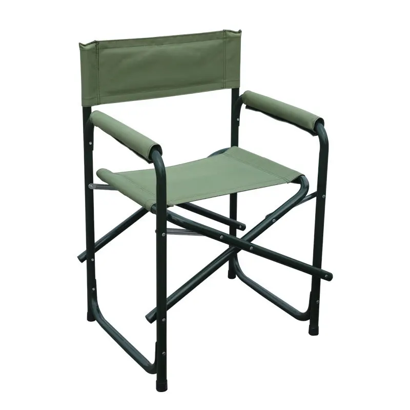 Outdoor folding chair Garden chair Beach fishing chair Training Director  Double-layer cold-rolled steel Chinese style