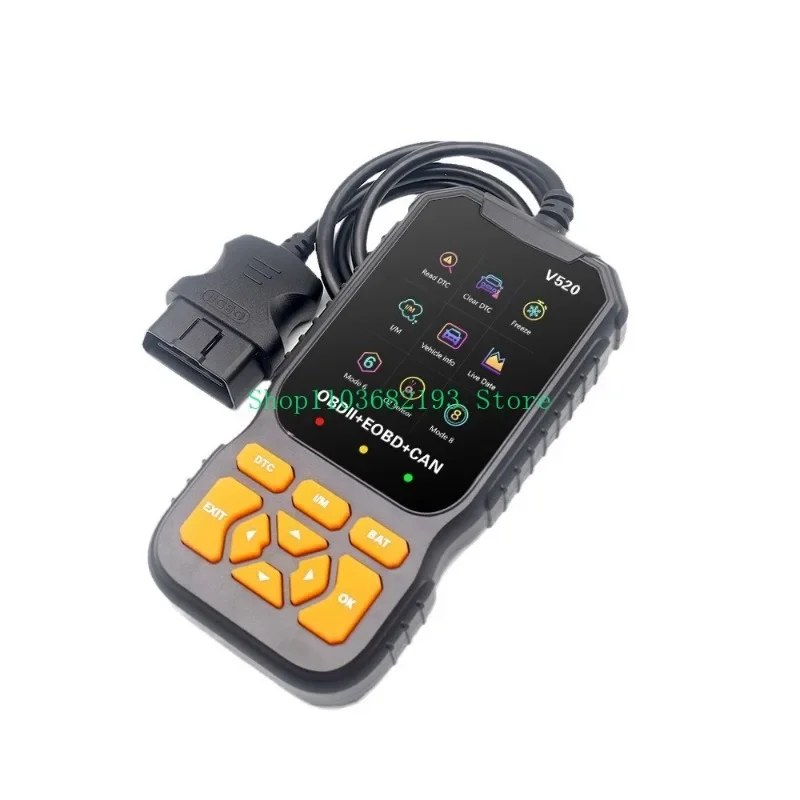 V520 OBD2 Scanner CE Certification 10 Languages OBD Diagnostic Tool Engine Fault Detector