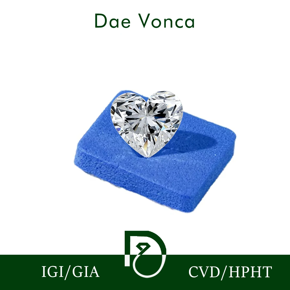 

IGI Heart Cut Lab Grown Diamonds HPHT CVD 1.0-3.0CT Heart Shape Loose Diamonds For Luxury Jewelry Making