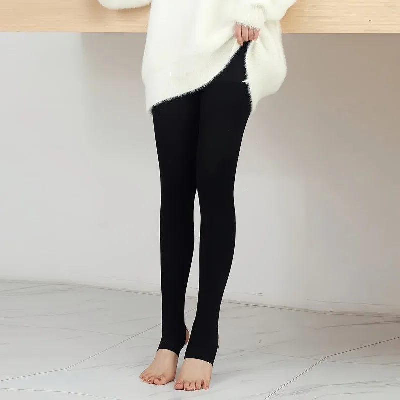 Women High Waist Fleece Lined Leggings Winter Thermal Opaque Tights Stretchy Slim Fit Warm Bottoms for Cold Weather