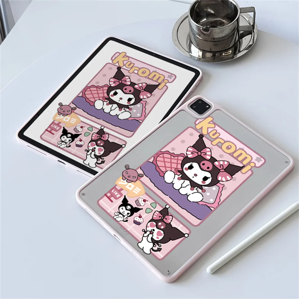 

Kuromi Case For iPad A16 11th 2025 Air7 M3 11inch Air6/5/4 M2 2024 Pro11 M4 7/8/9th 10.2 10th Gen 9.7 pro10.5 Mini Acrylic Cover