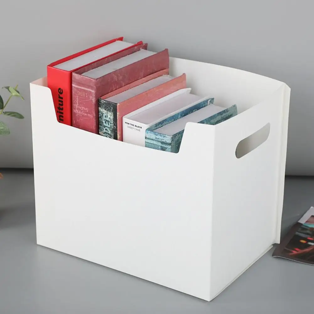 Sundries Storage Box Folding File Storage Box Large Capacity Transparent File Organizer Box Paper Organizer Hand-held