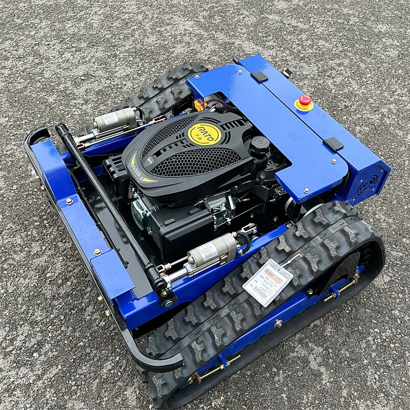 Customized Factory Small Robot Grass Cutter Cutting Width 500mm Remote Control Crawler Lawn Mower
