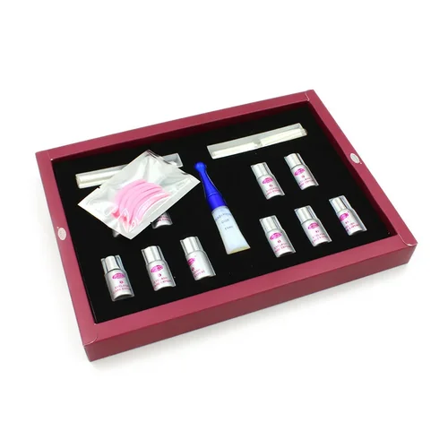 Imagen 2 del producto Kit de pestañas postizas, herramientas de extensión de pestañas, tinte de cejas, rizo, rímel, 100%