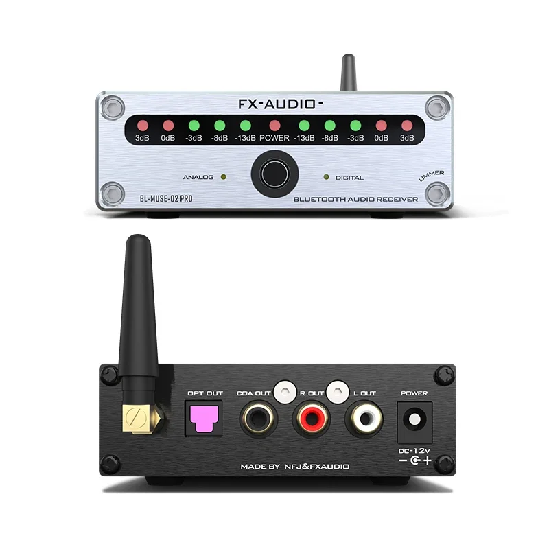 2022 NFJ&FX-Audio DAC-SQ5/MUSE-02PRO Digital Audio Decoder/Receiver Input USB/Coaxial/Optical PCM1794A+AK4113+VT1729USB DC12V/1A