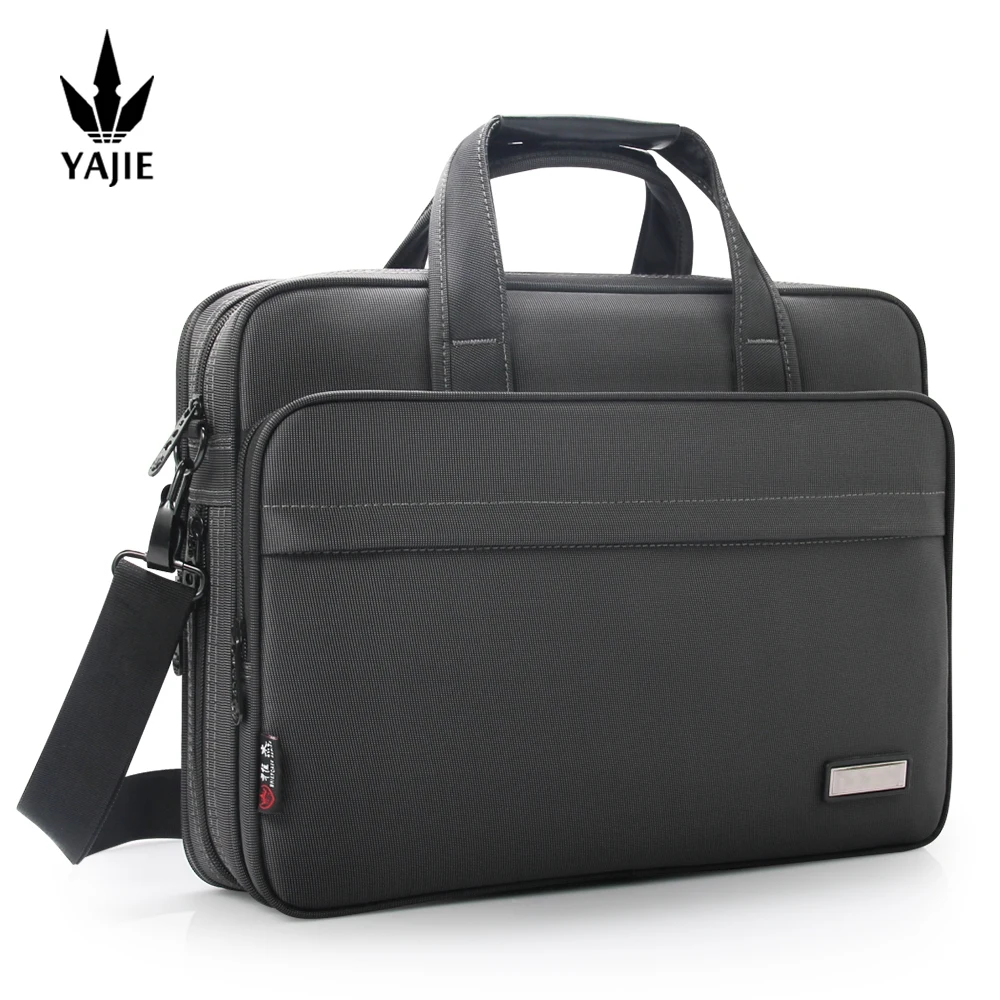 Large capacity briefcase bag Business men 14 inch Laptop Notebook Bag canvas Handbags Shoulder Men's Office Bags Oxford Fabric