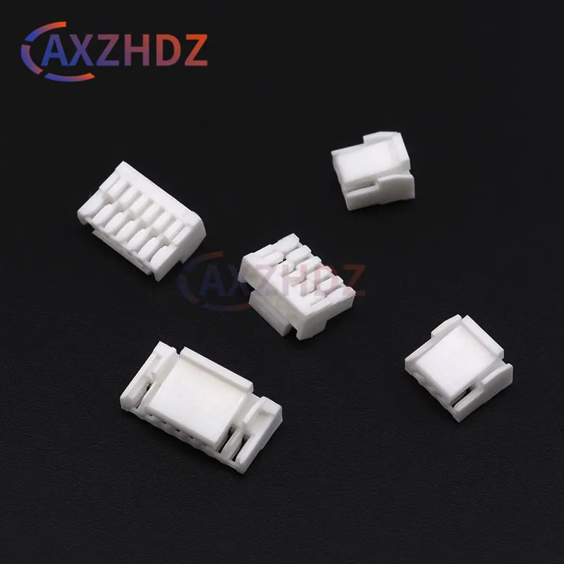 50PCS GH1.25mm Housing Terminal Plastic Shell With Lock Plug Connector For GH 1.25 Pin Header Socket 2P 3P 4P 5P 6P 7P 8P 10P