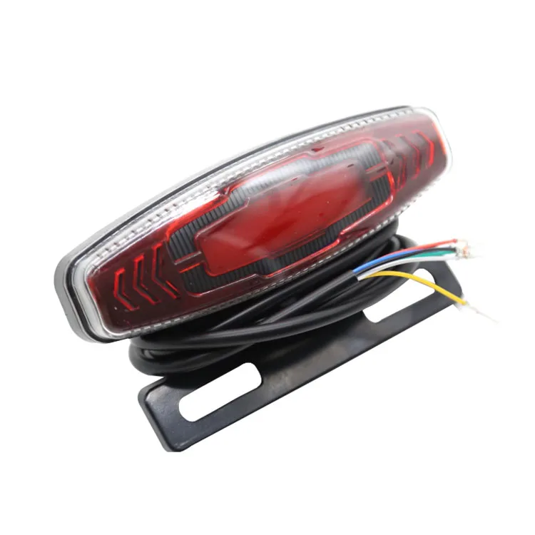 WD-06C Electric Motorcycle Bicycle 36v48v Taillight Frame Taillight Brake Light Super Bright Turn signal